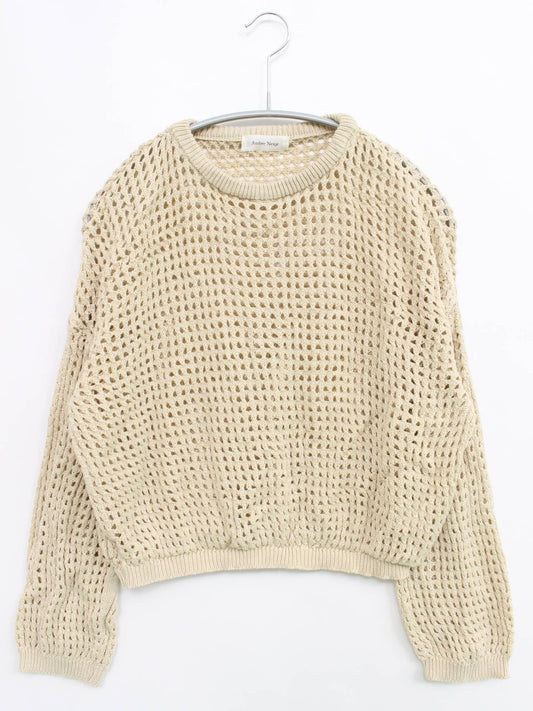 AmbreNeige/アンブルネージュ/ニット/セーター/トップス/アイボリー/F