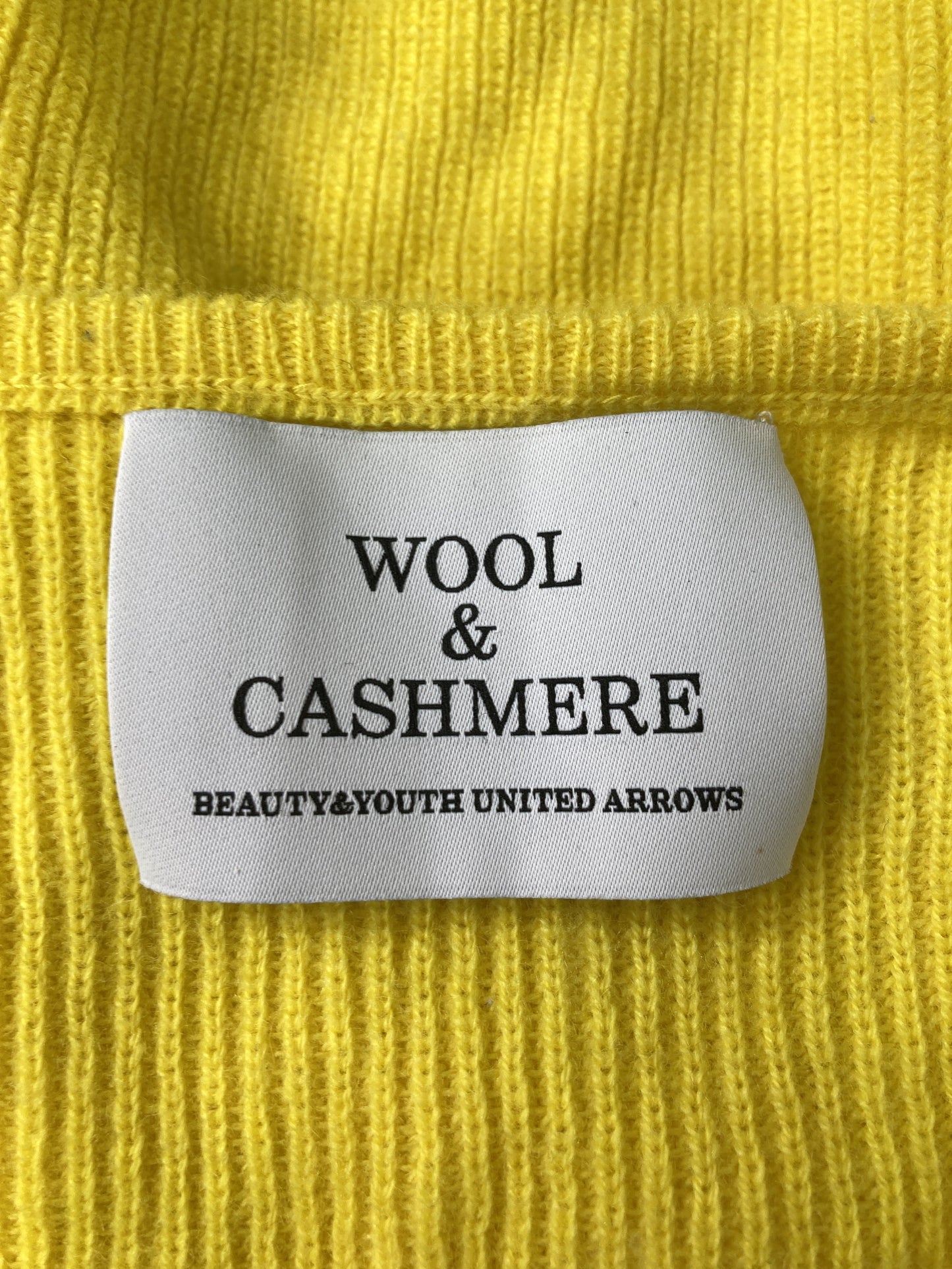 WOOL&CASHMERE/Tシャツ/カットソー/トップス/イエロー