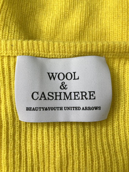 WOOL&CASHMERE/Tシャツ/カットソー/トップス/イエロー