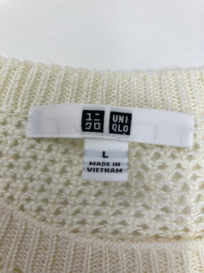 UNIQLO/ユニクロ/ニット/セーター/トップス/ホワイト/L