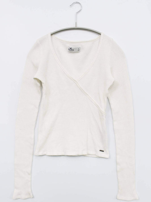 HOLLISTER/Tシャツ/カットソー/トップス/ホワイト/S