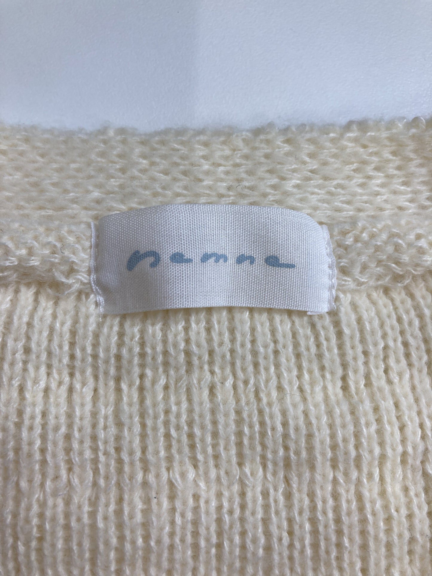 nemne/ネンネ/カーディガン/ボレロ/トップス/ホワイト/F