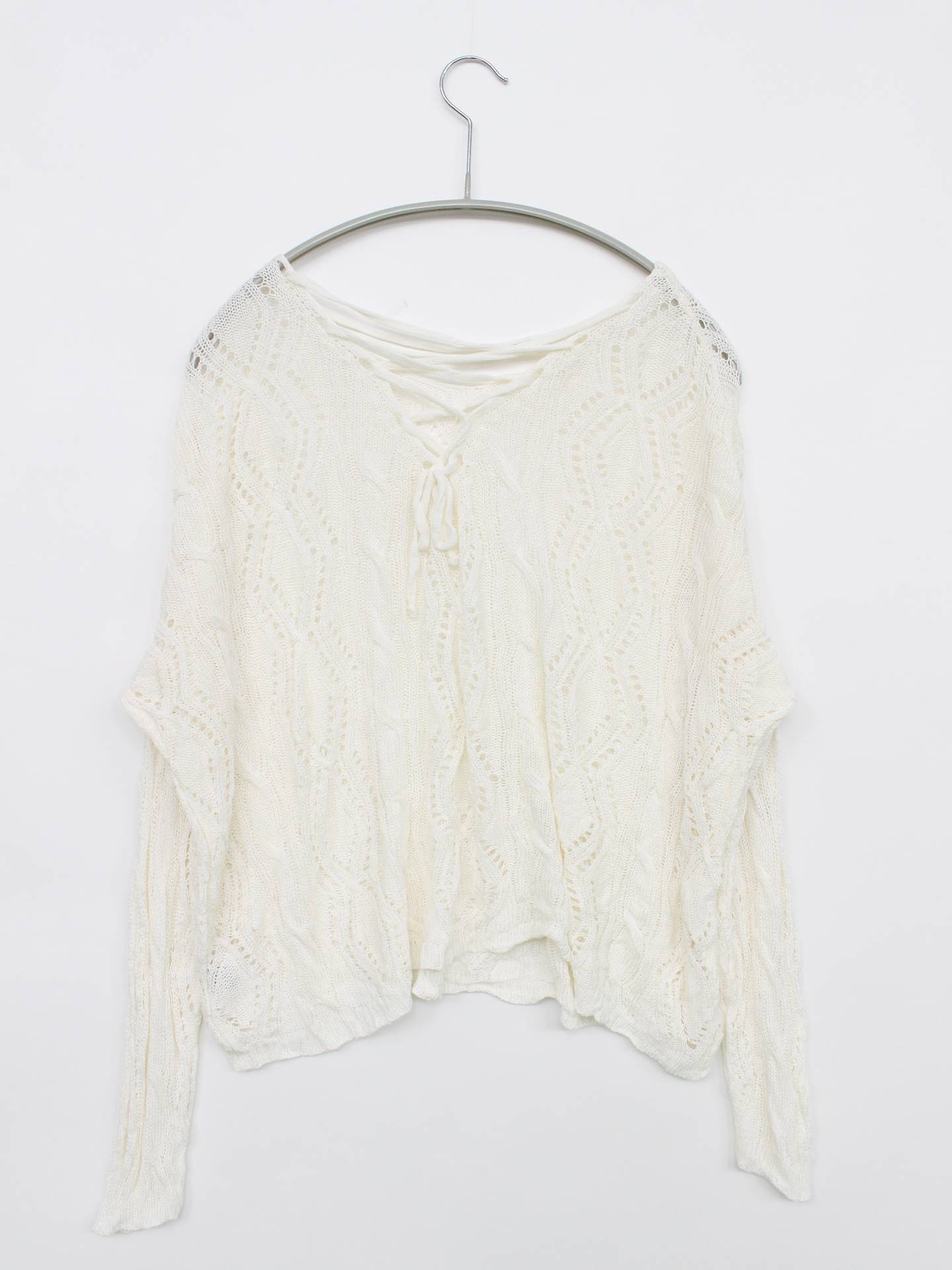 DXX/ニット/セーター/トップス/ホワイト/M