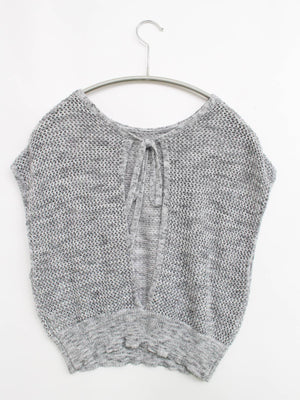 ノースリーブ/トップス/グレー