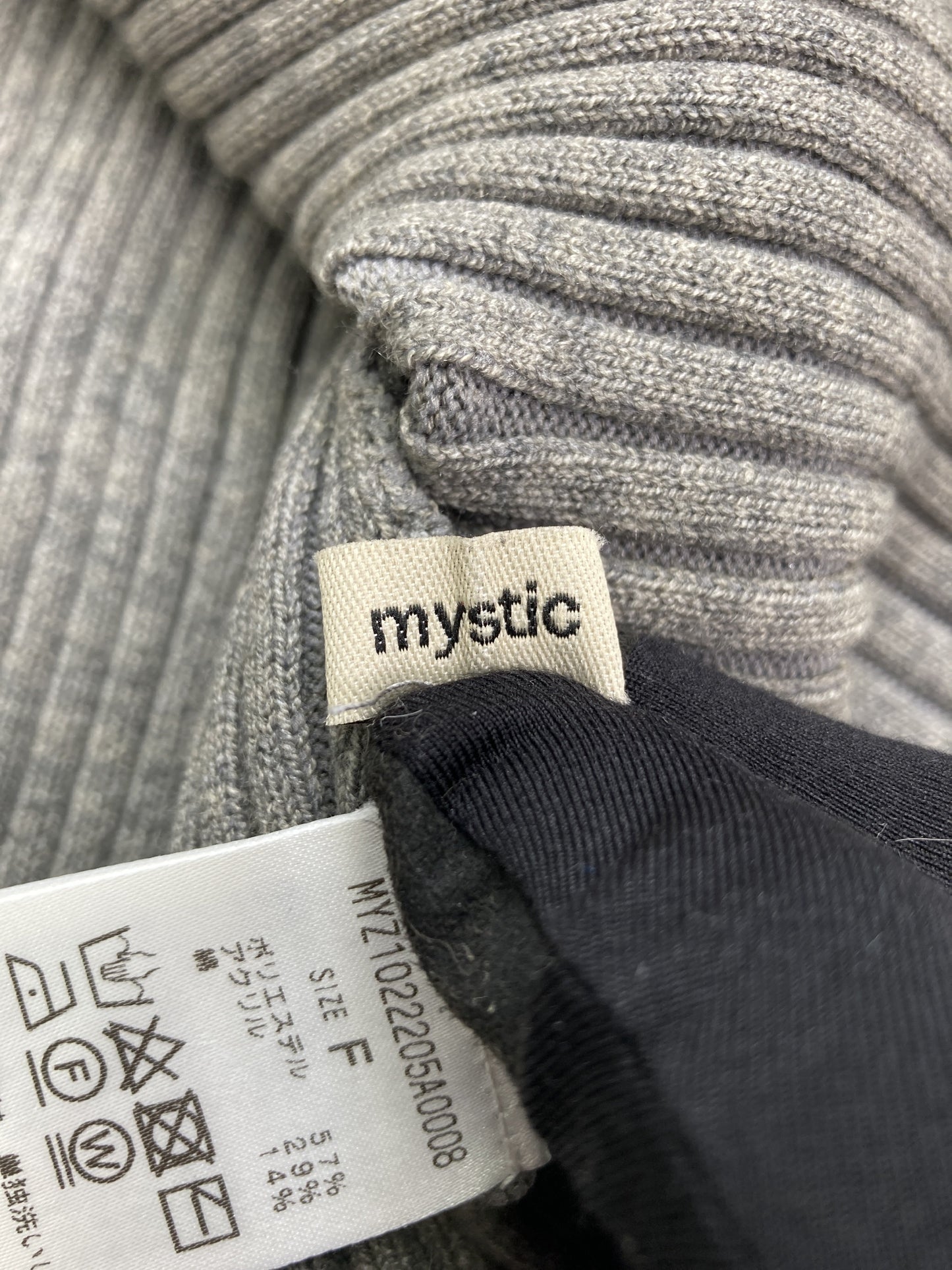 mystic/ミスティック/ニット/セーター/トップス/グレー/F