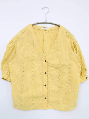 MOUSSY/マウジー/シャツ/ブラウス/トップス/イエロー/F