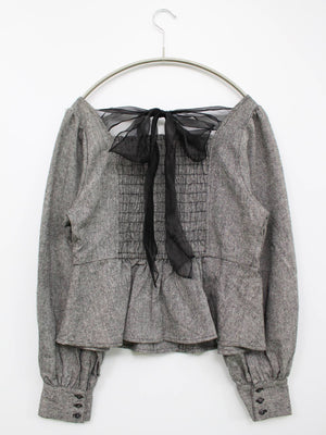 NICE CLAUP/ナイスクラップ/シャツ/ブラウス/トップス/グレー/F