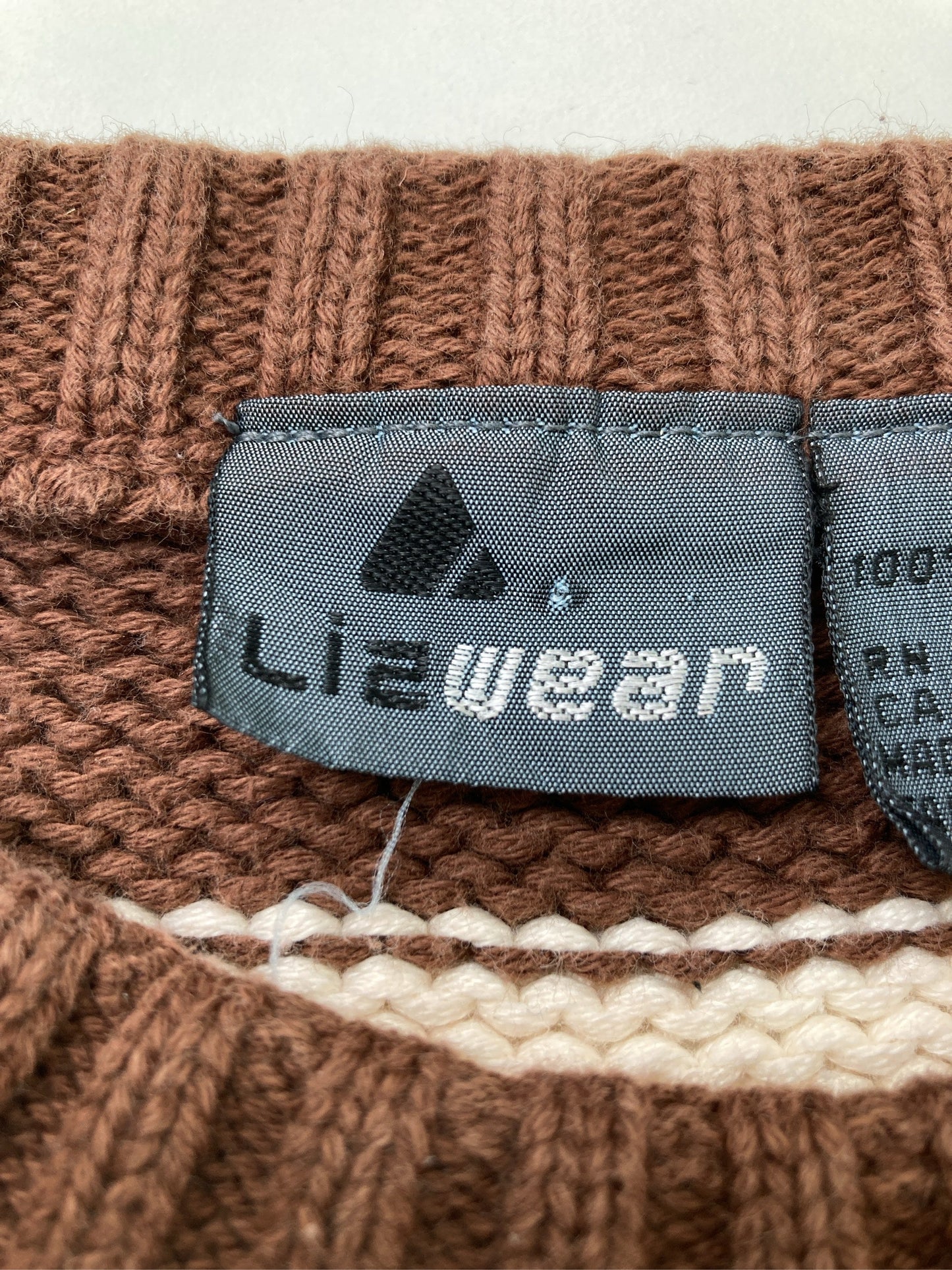 LIZ WEAR/ニット/セーター/トップス/ブラウン/L