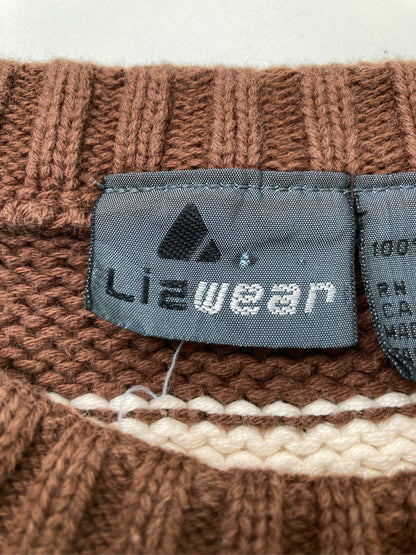 LIZ WEAR/ニット/セーター/トップス/ブラウン/L