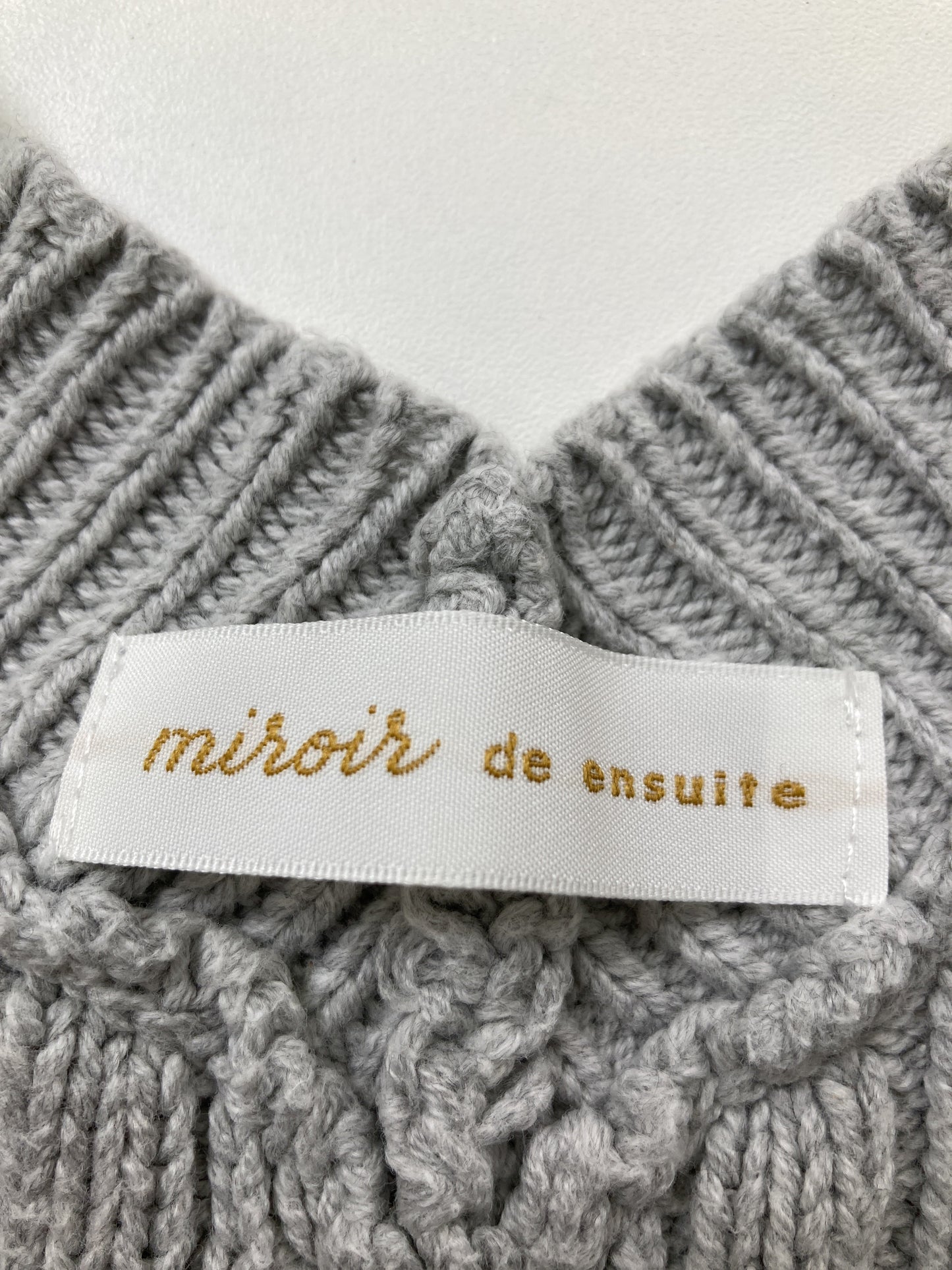 miroir/ベスト/トップス/グレー/38