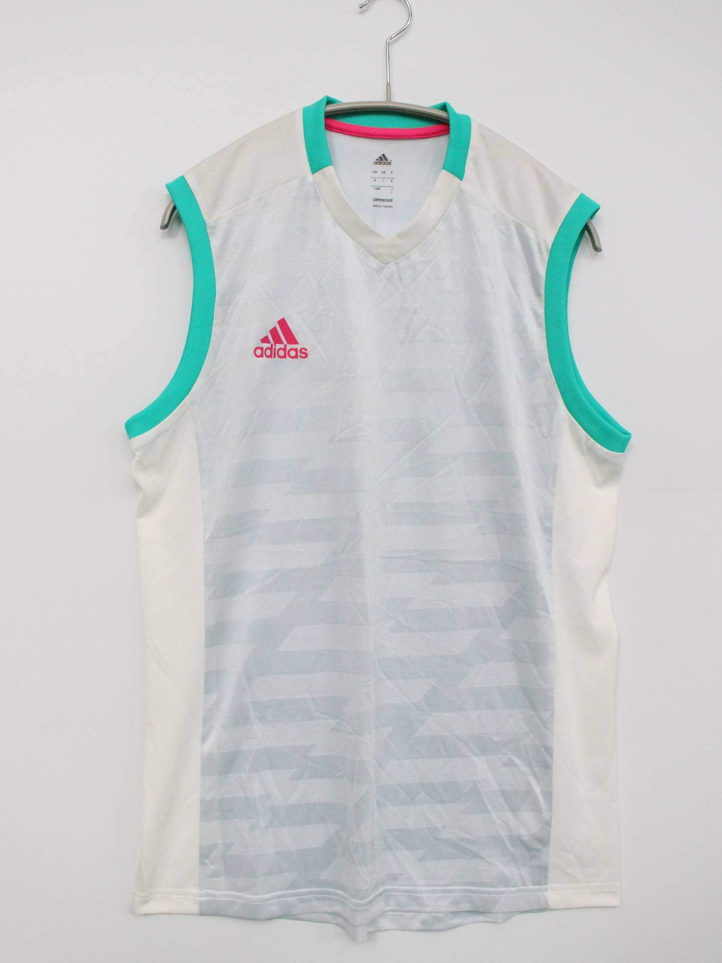 adidas/アディダス/ノースリーブ/トップス/ホワイト/L
