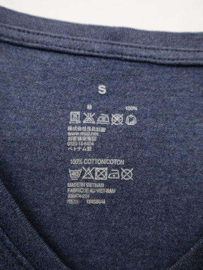 無印良品/Tシャツ/カットソー/トップス/ネイビー/S