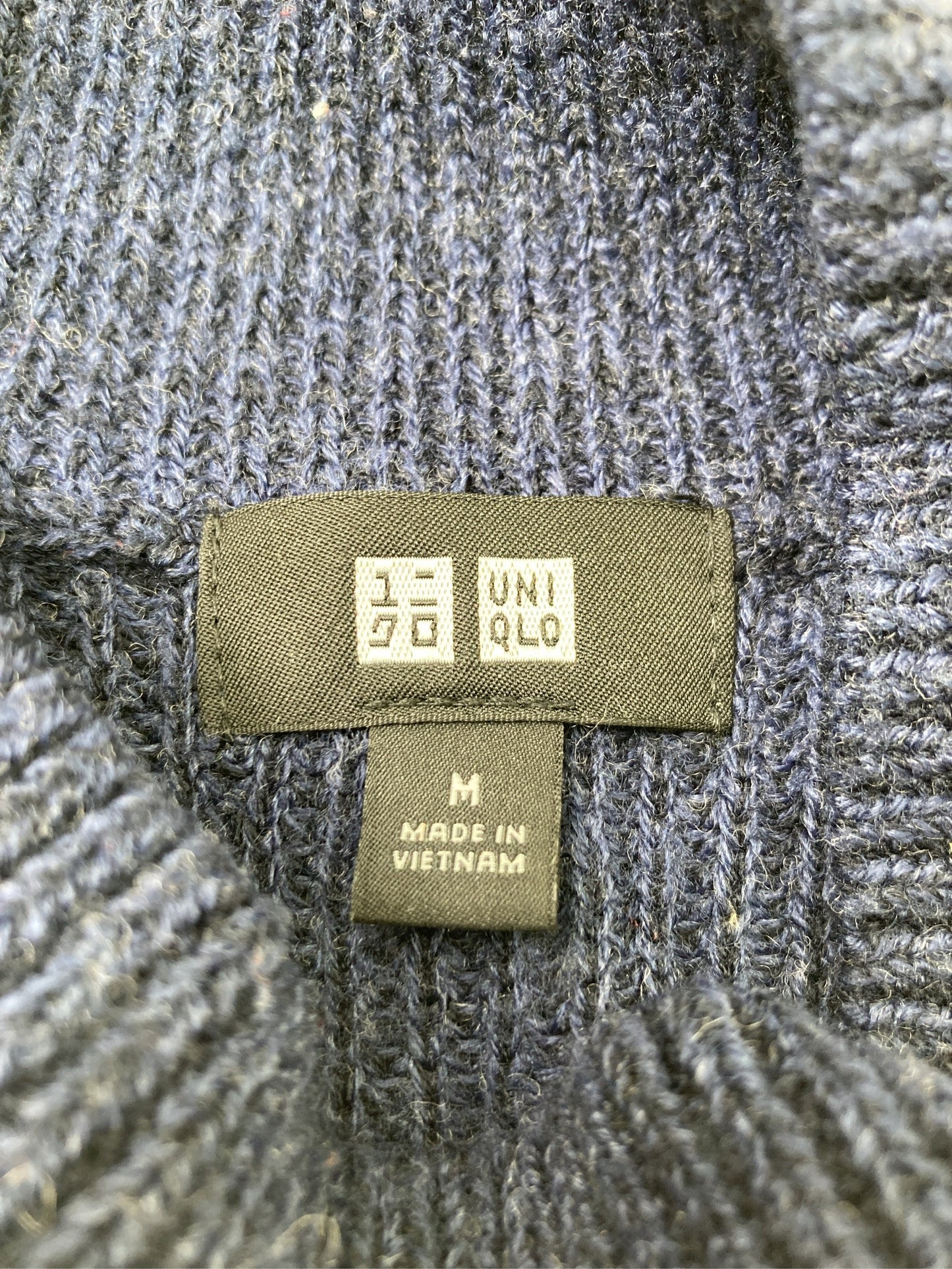 UNIQLO/ユニクロ/ニット/セーター/トップス/ネイビー/M