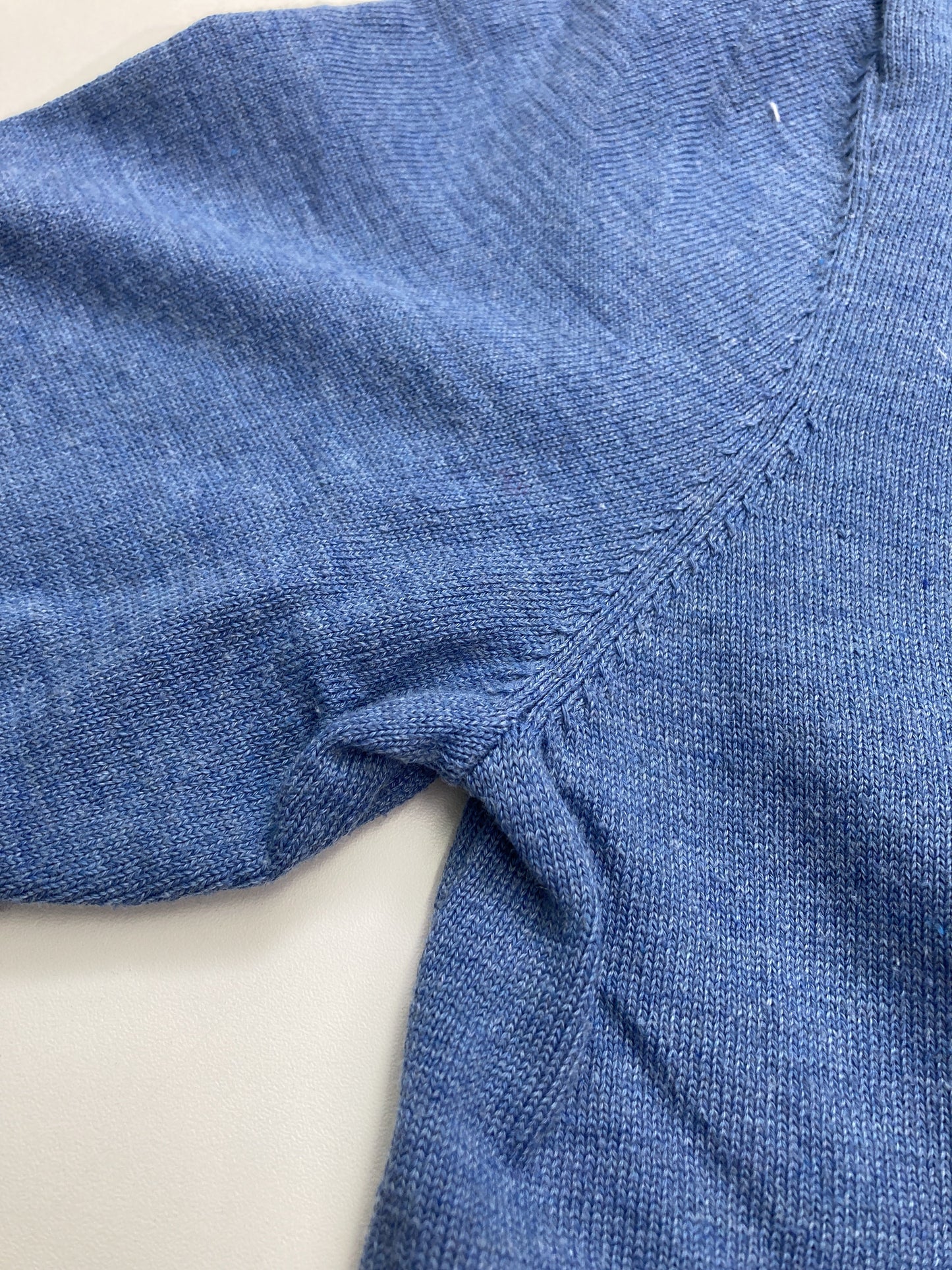 ニット/セーター/トップス/スカイブルー/2XL