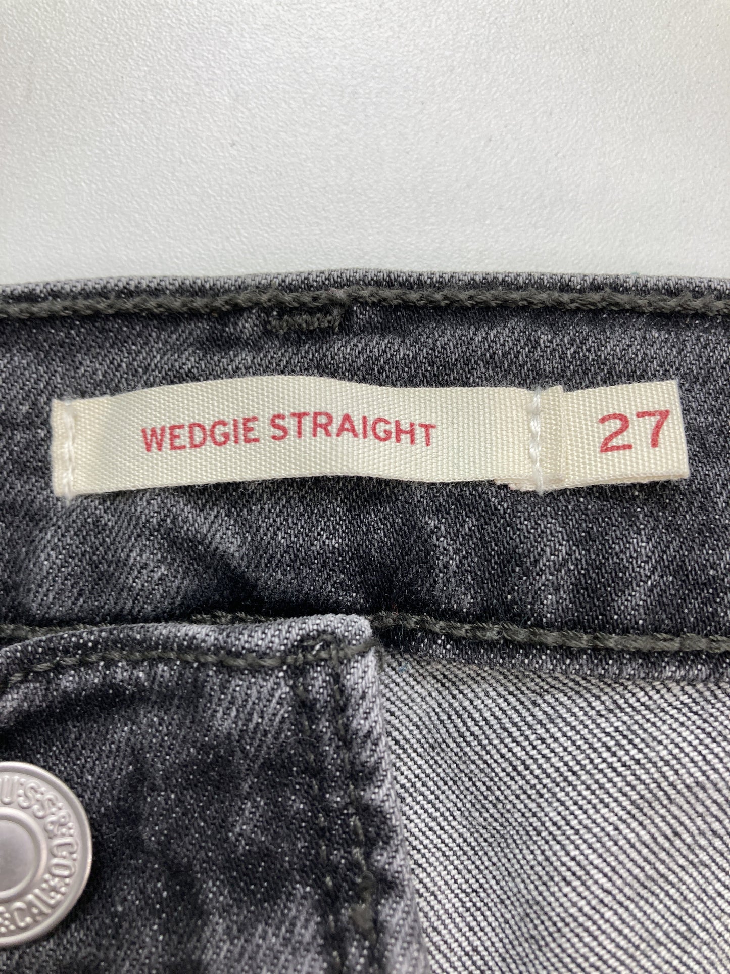 WEDGIE TRAIGTH/デニムパンツ/パンツ/ブラック/27