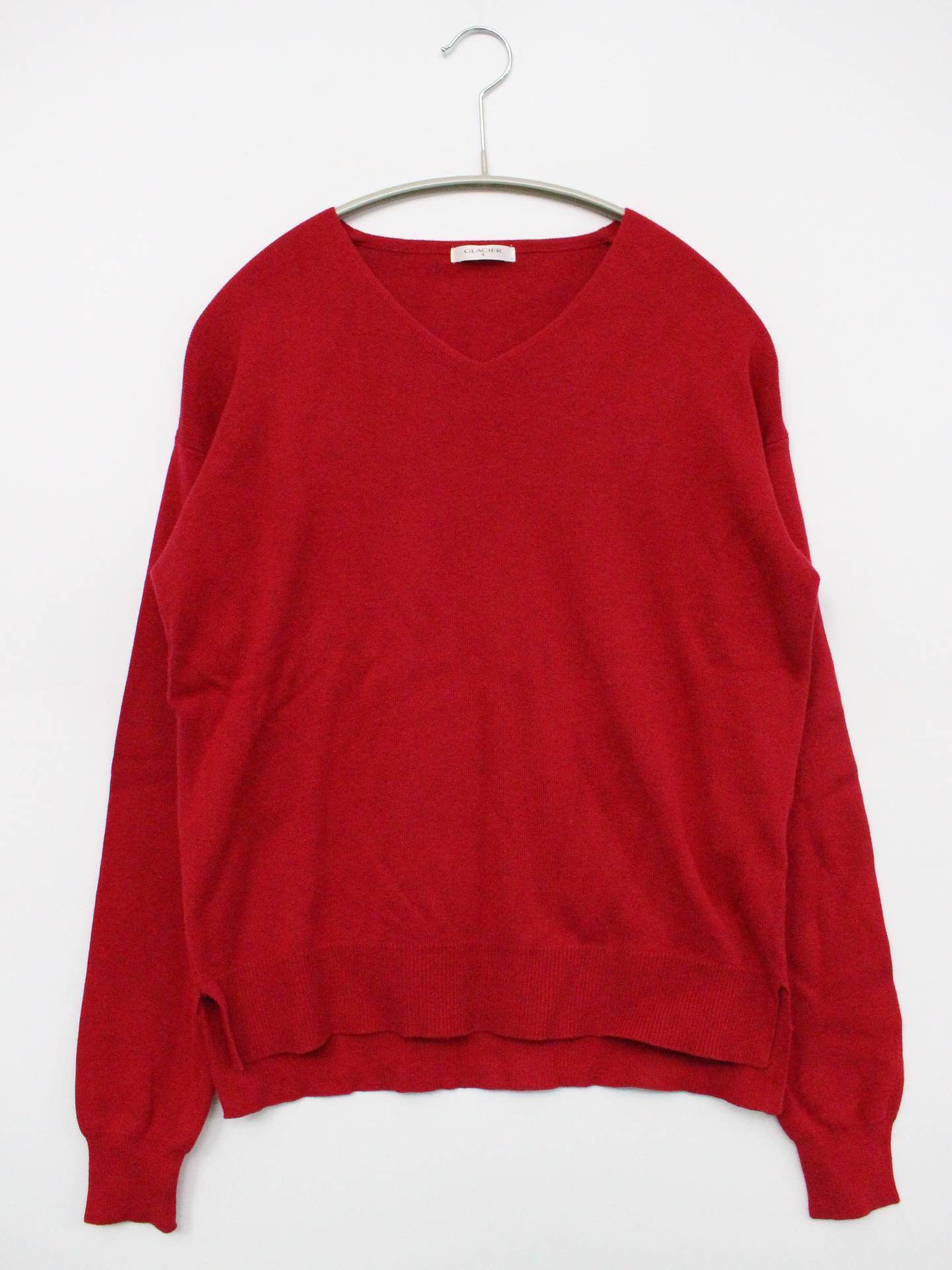 GLACIER/グラシア/ニット/セーター/トップス/レッド/S