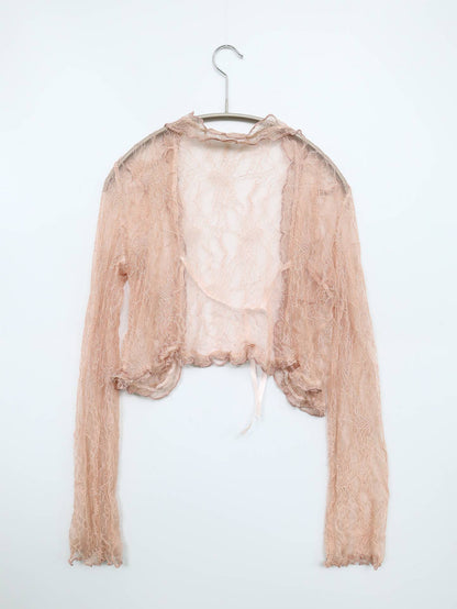 カーディガン/ボレロ/トップス/ピンク