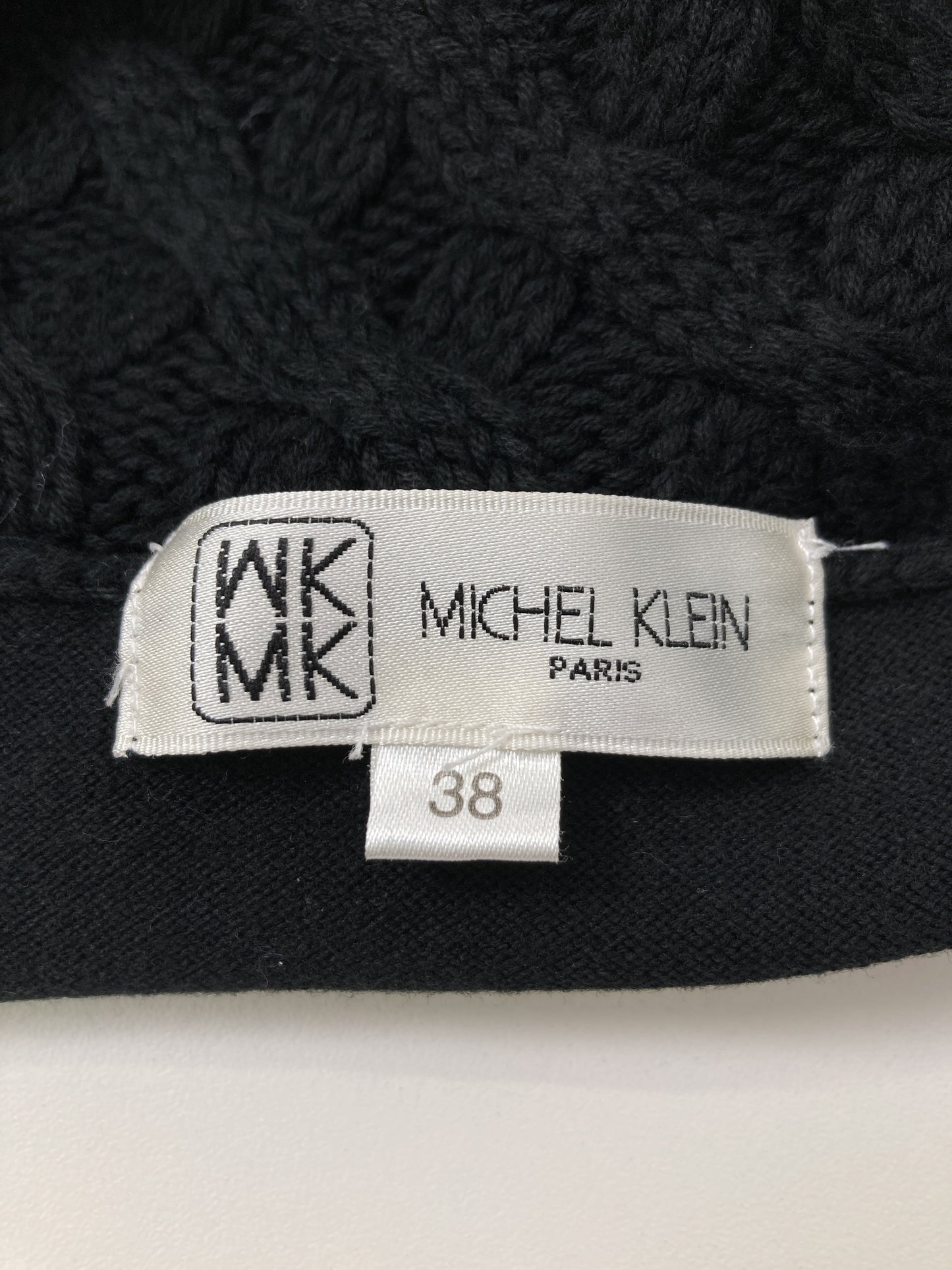 MICHEL KLEIN/ノースリーブ/トップス/ブラック/38