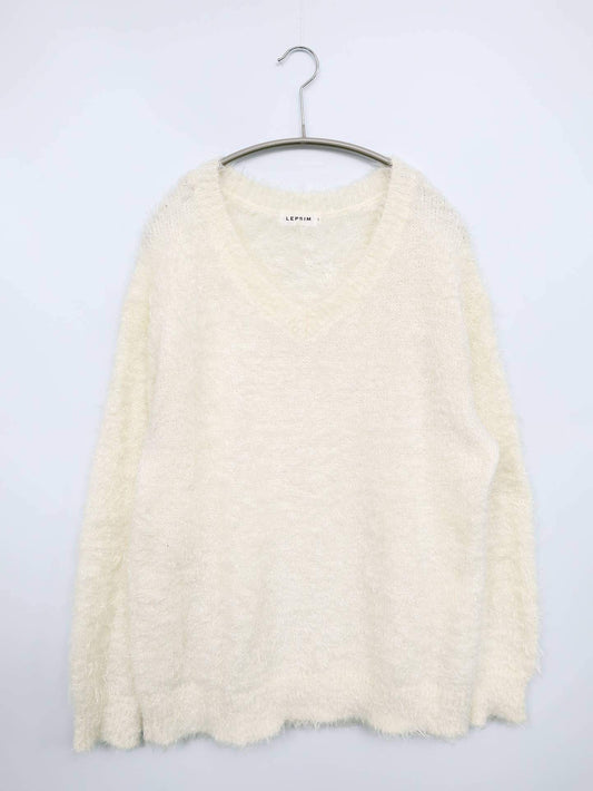 LEPSIM/レプシィム/ニット/セーター/トップス/アイボリー/L