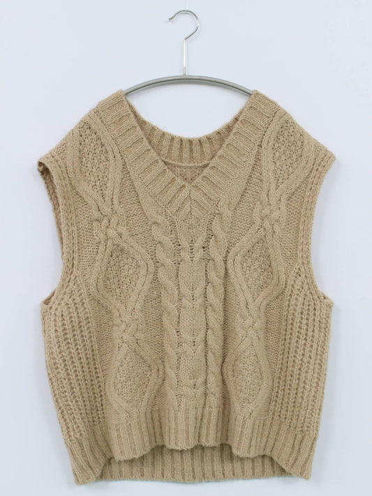 ベスト/トップス/ベージュ