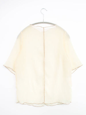 Bab/バブ/シャツ/ブラウス/トップス/アイボリー/M