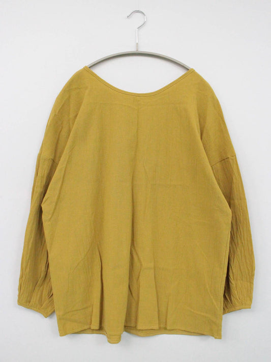 LAUIR/ラウアー/Tシャツ/カットソー/トップス/イエロー/M