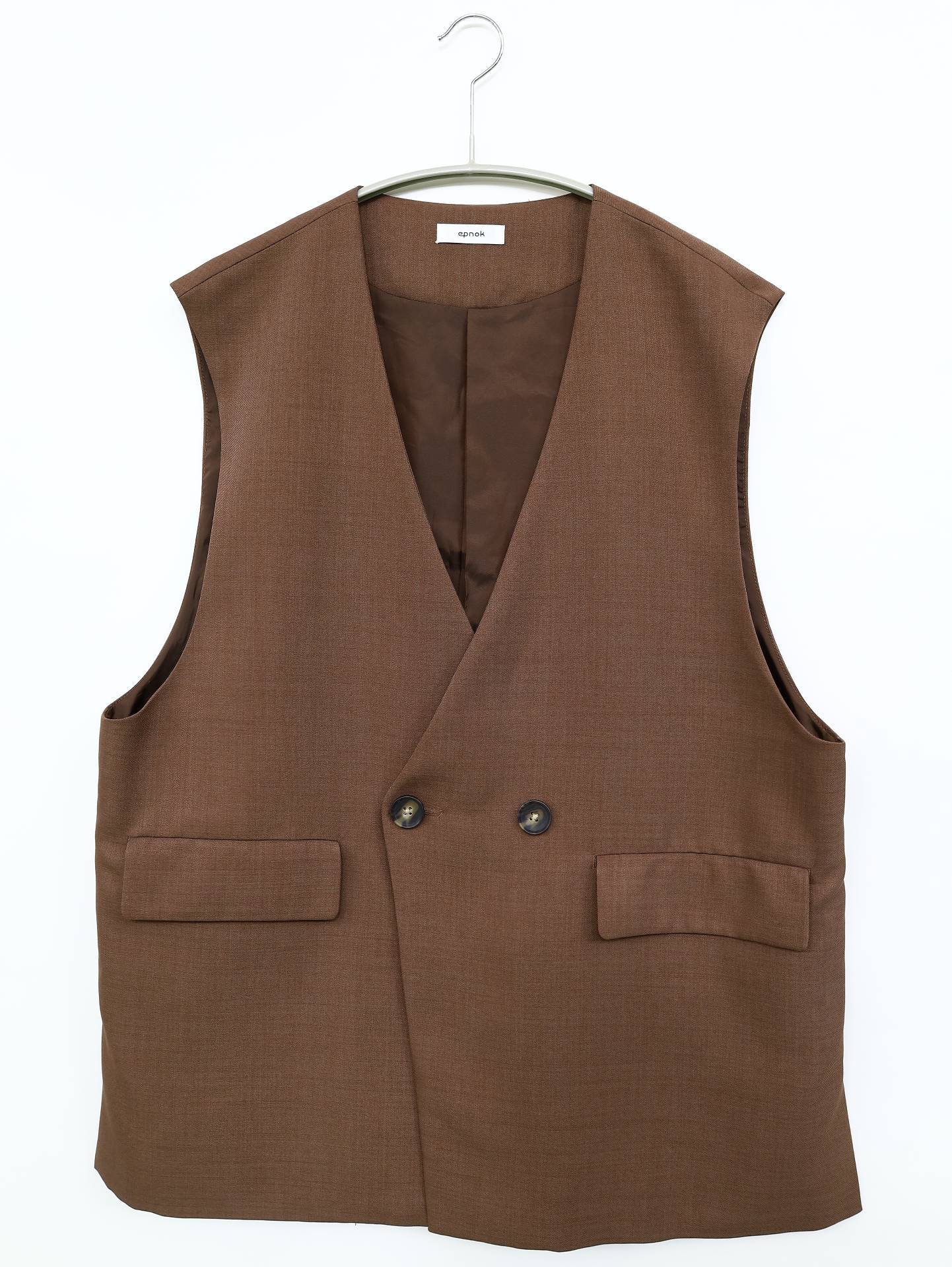 epnok/エプノック/ベスト/トップス/ブラウン/M