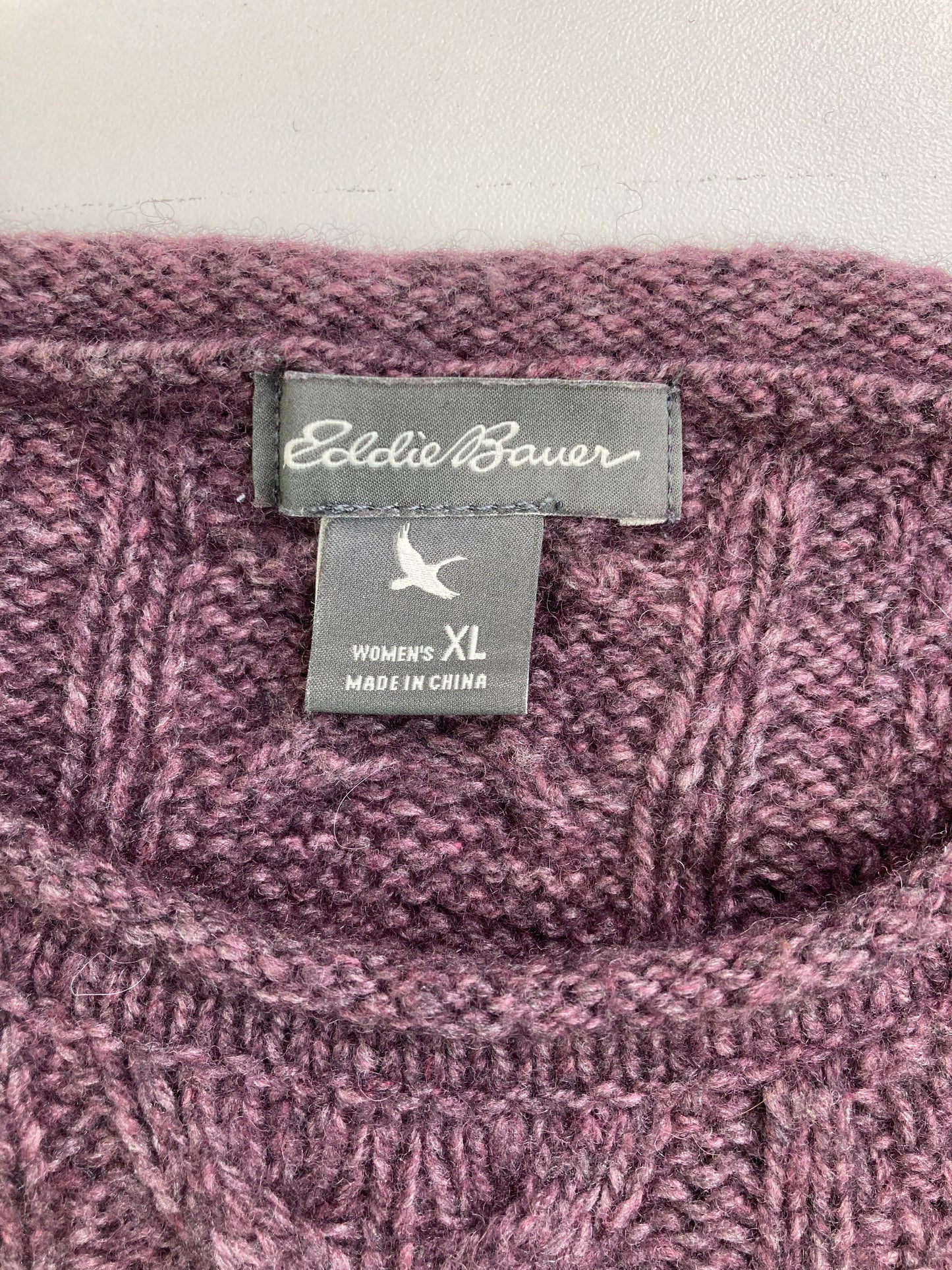 Eddie Bauer/エディーバウアー/ニット/セーター/トップス/パープル/XL