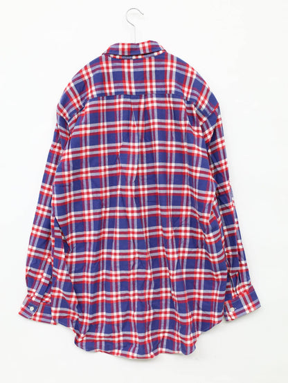 ELLE/シャツ/ブラウス/トップス/ネイビー/LARGE