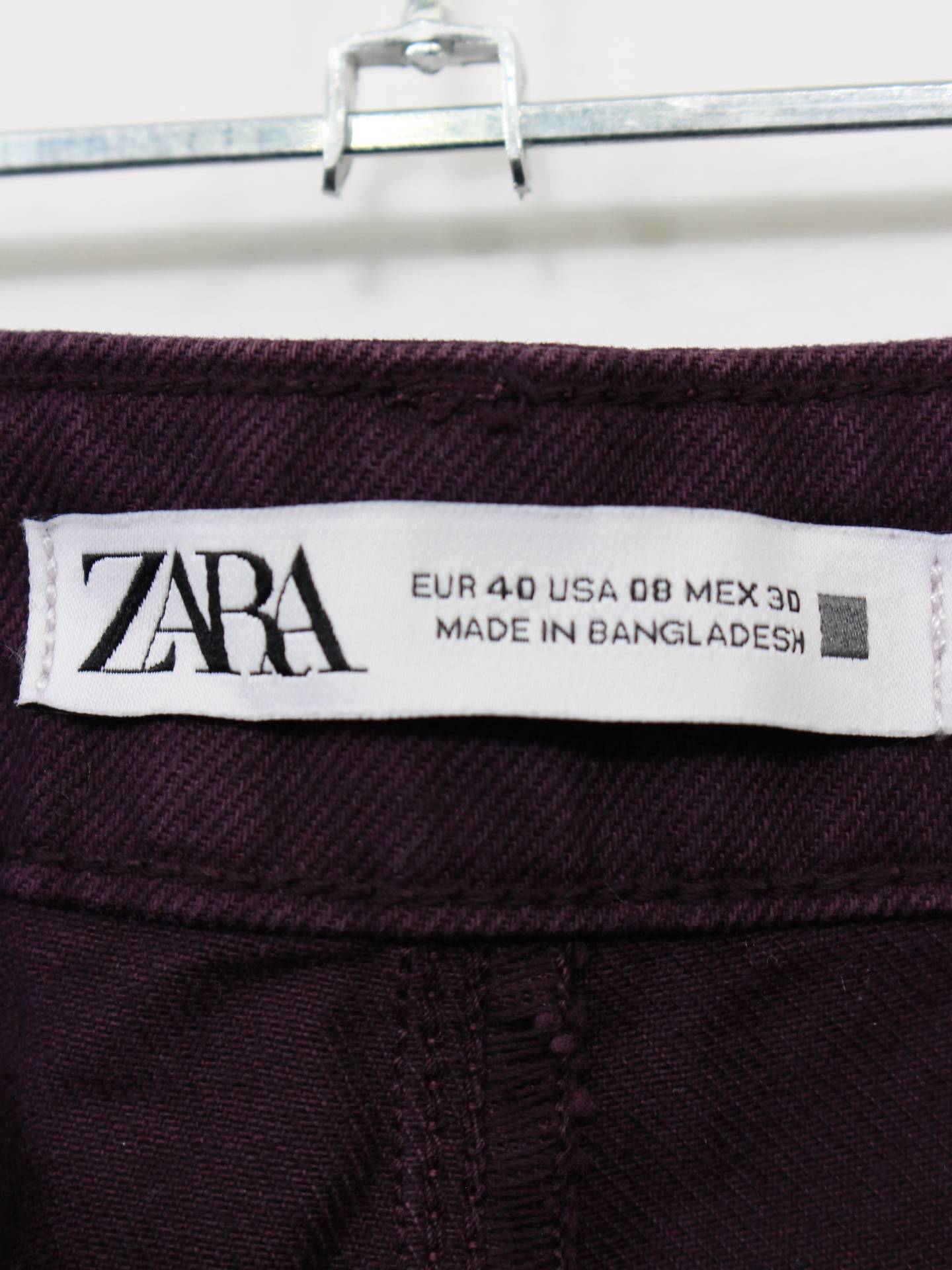 ZARA/ザラ/デニムパンツ/パンツ/パープル/EUR40/USA08/MEX30