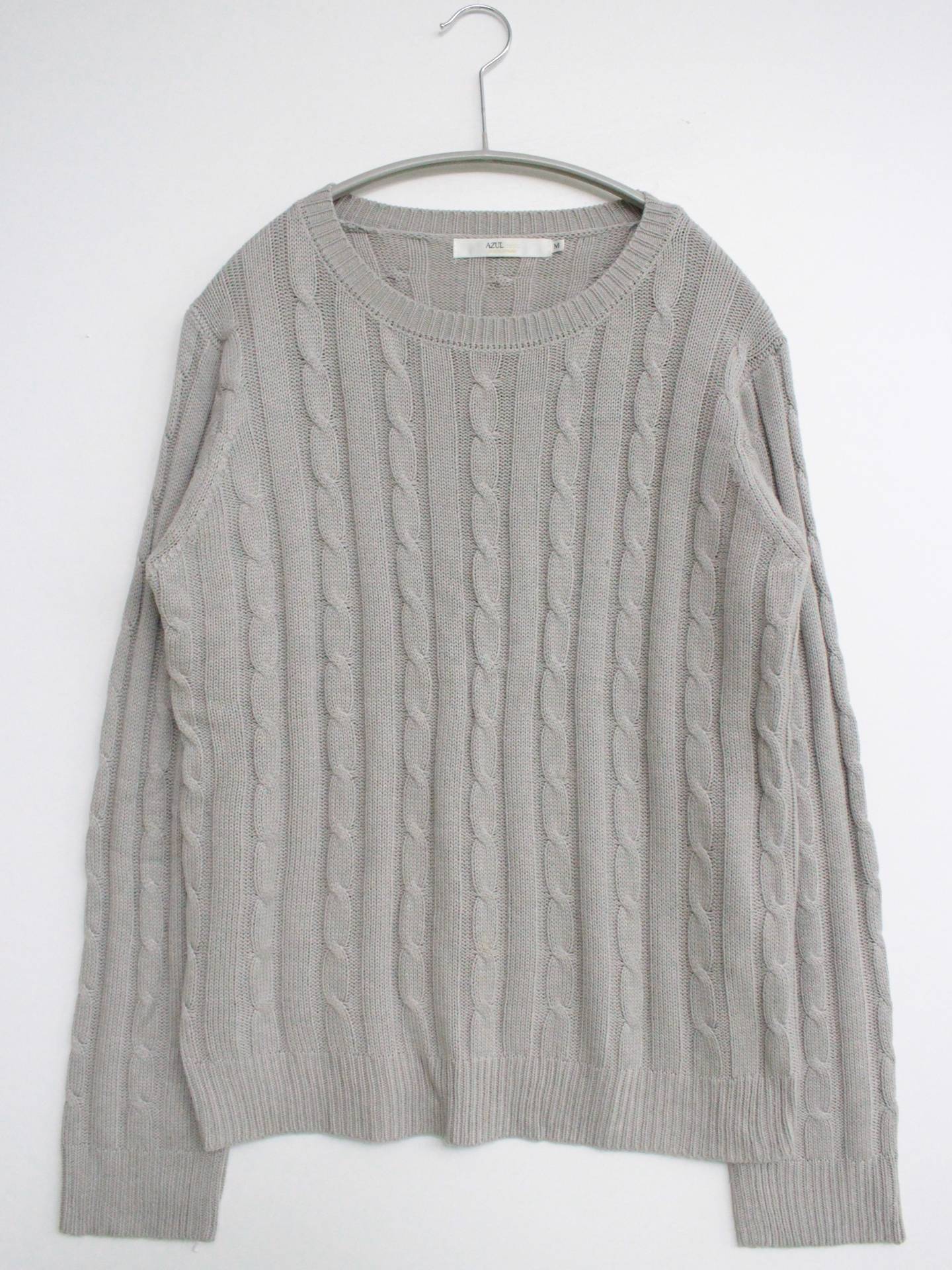 AZUL/アズール/ニット/セーター/トップス/グレー/M