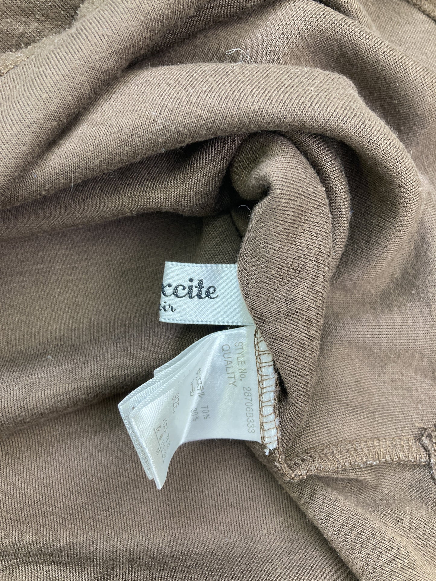 emsexcite/Tシャツ/カットソー/トップス/ブラウン/M