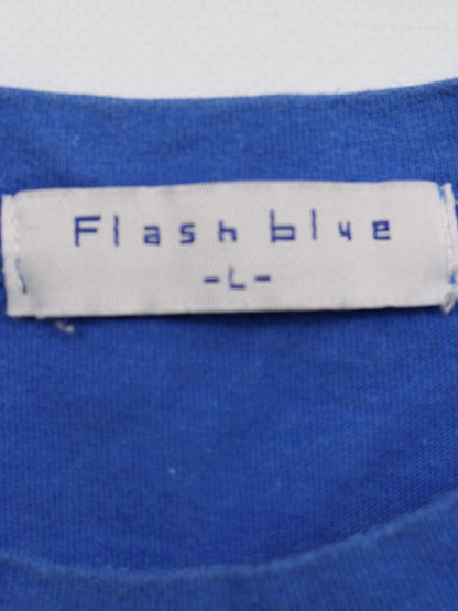 FLASH BLUE/Tシャツ/カットソー/トップス/ブルー/L