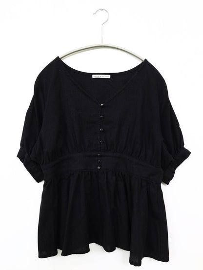 continuer de NICE CLAUP/シャツ/ブラウス/トップス/ブラック/F