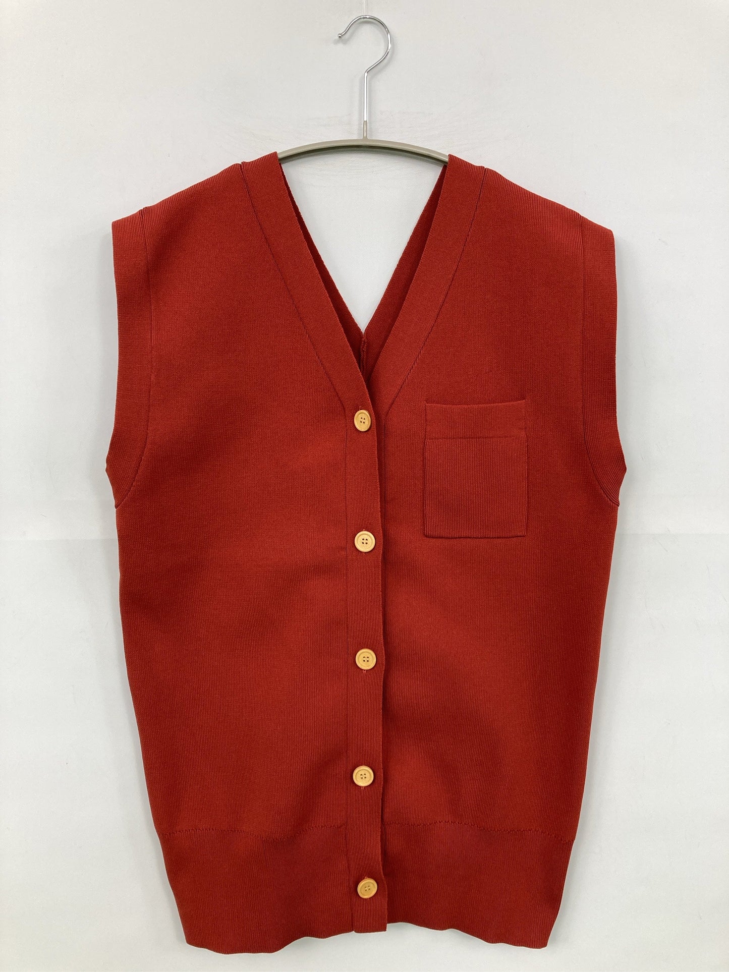 m//エムスラッシュ/ベスト/トップス/レッド/FREE