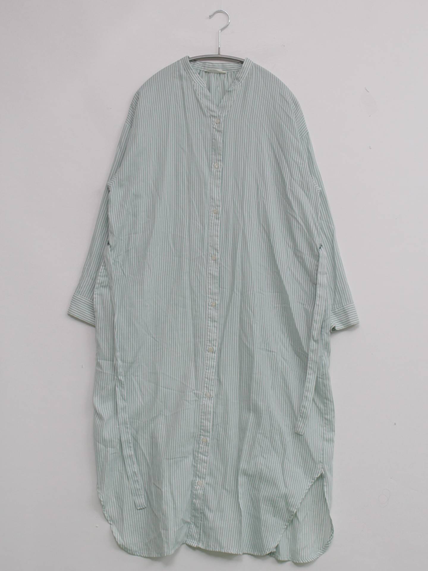 Samansa Mos2 blue/シャツワンピース/ワンピース/ドレス/ブルー/F