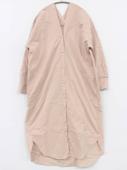 シャツワンピース/ワンピース/ドレス/ベージュ/F