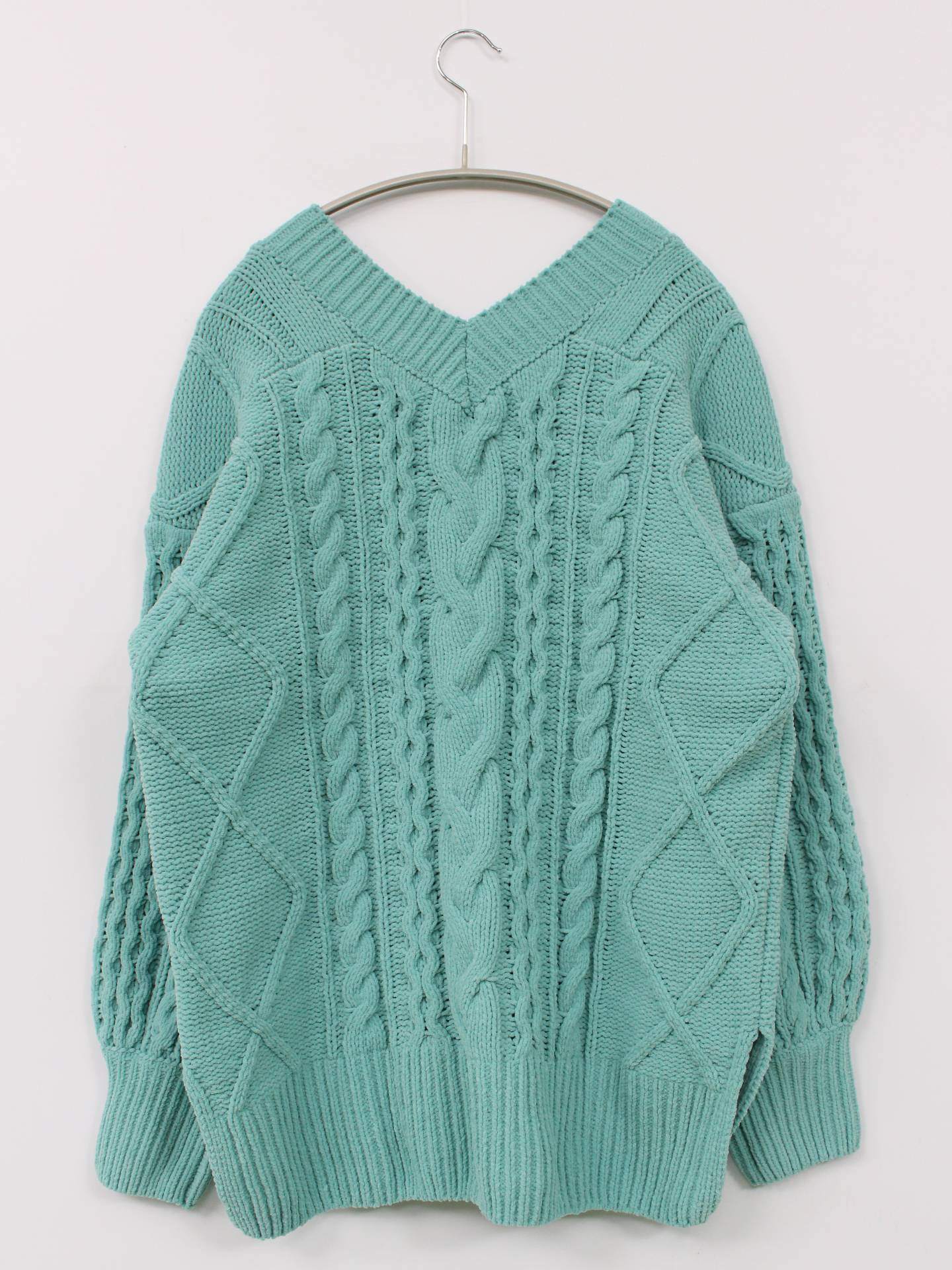 AZUL/ニット/セーター/トップス/ブルー/M