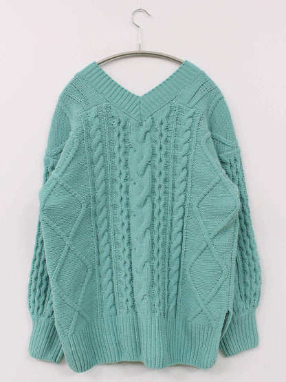 AZUL/ニット/セーター/トップス/ブルー/M