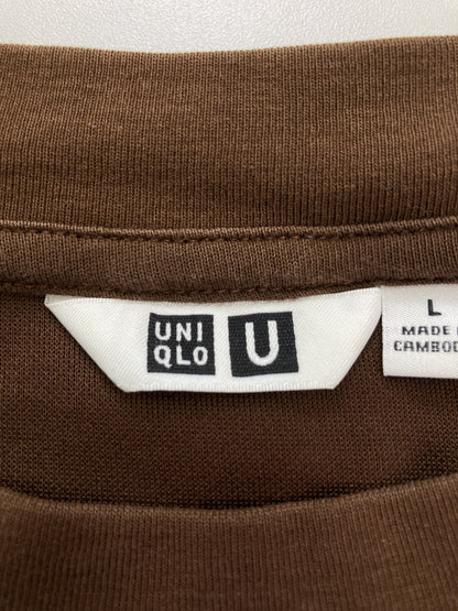 UNIQLO/ユニクロ/Tシャツ/カットソー/トップス/ブラウン/L