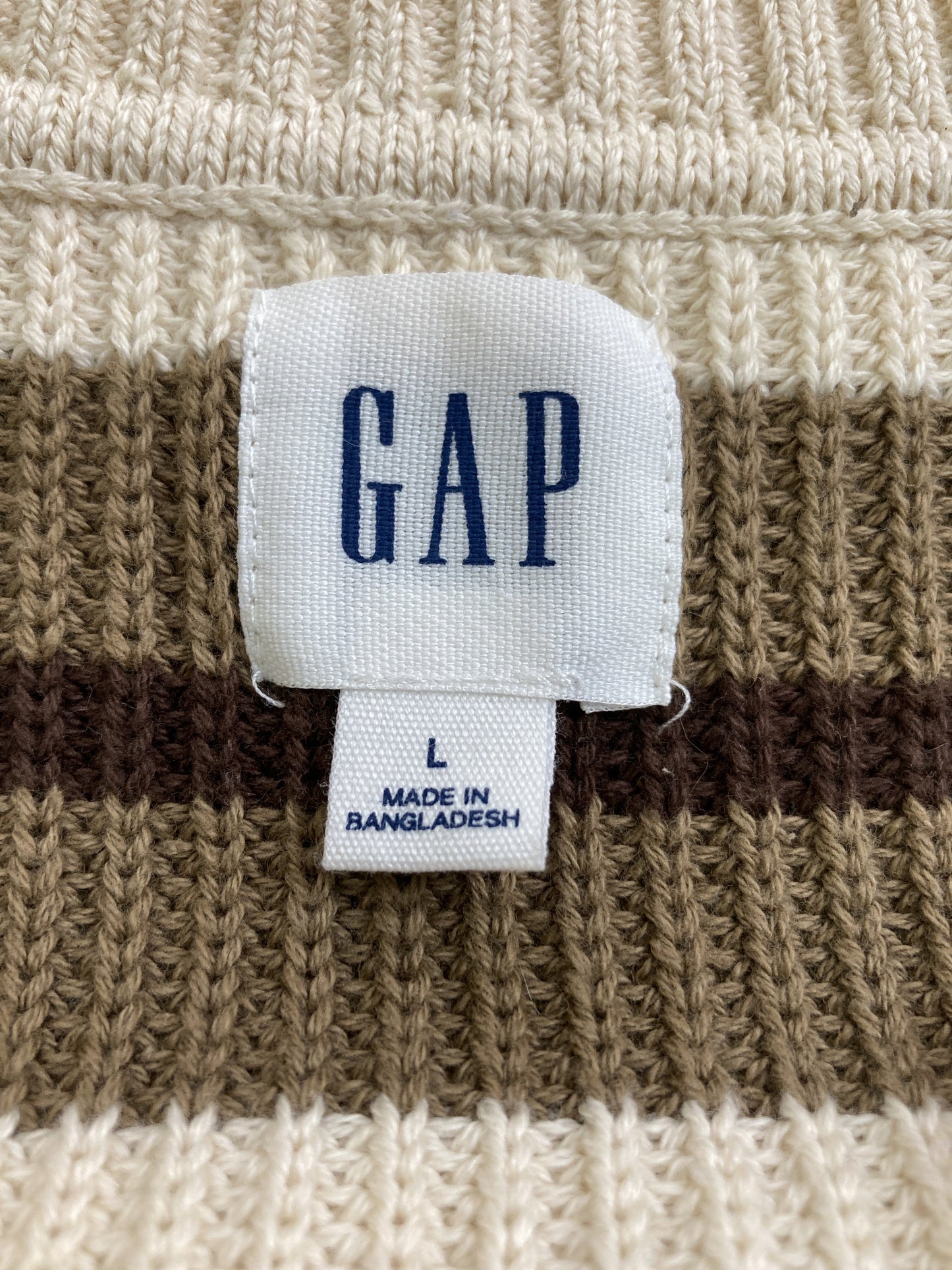GAP/ギャップ/ニット/セーター/トップス/ベージュ/L