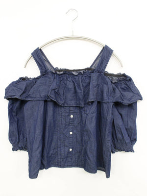 E hyphen world gallery/イーハイフンワールドギャラリー/シャツ/ブラウス/トップス/ブルー/F