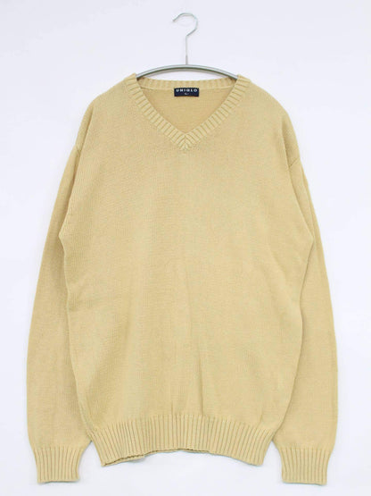 UNIQLO/ユニクロ/ニット/セーター/トップス/アイボリー/L