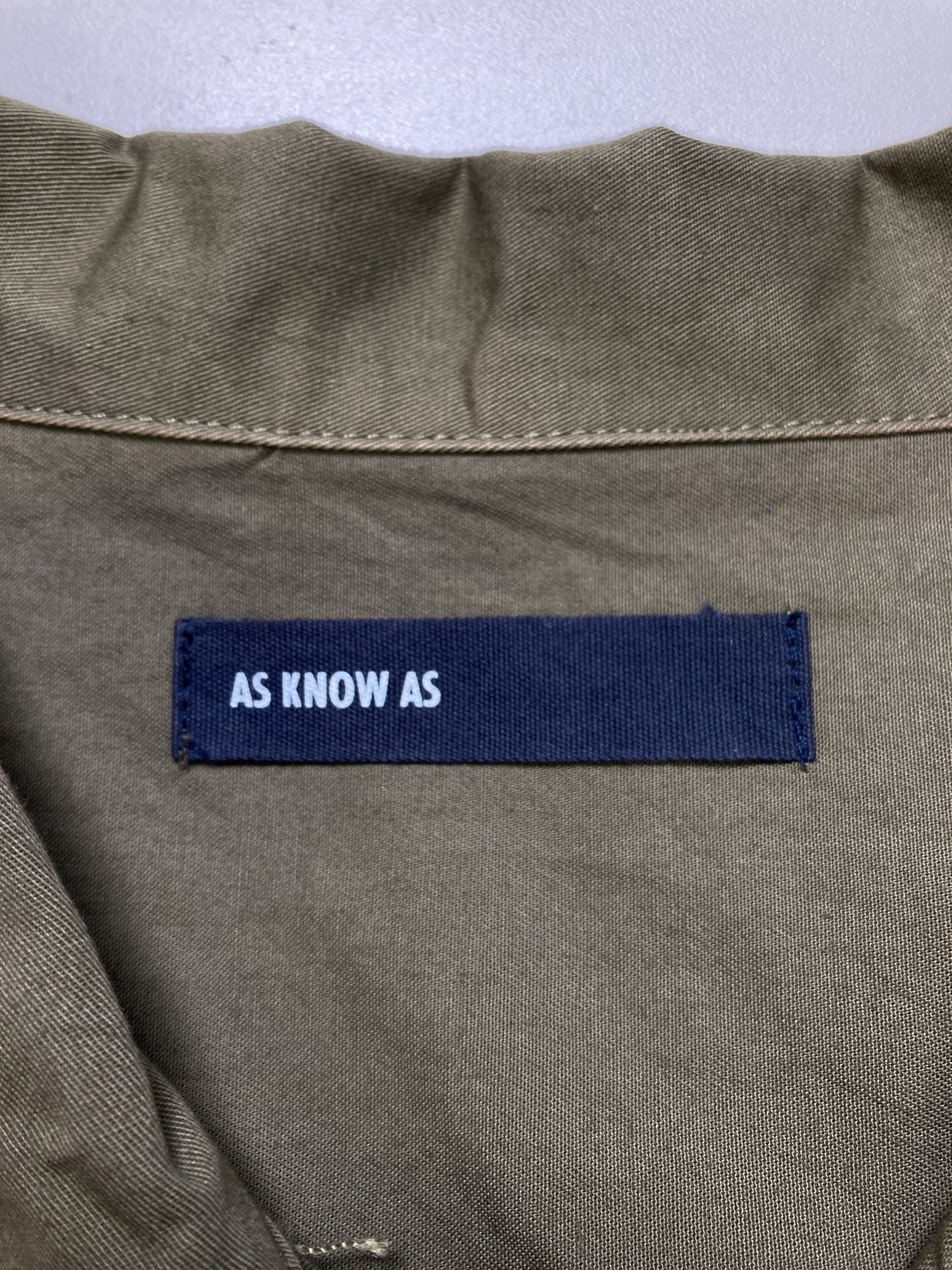 as know as/アズノゥアズ/シャツ/ブラウス/トップス/カーキ