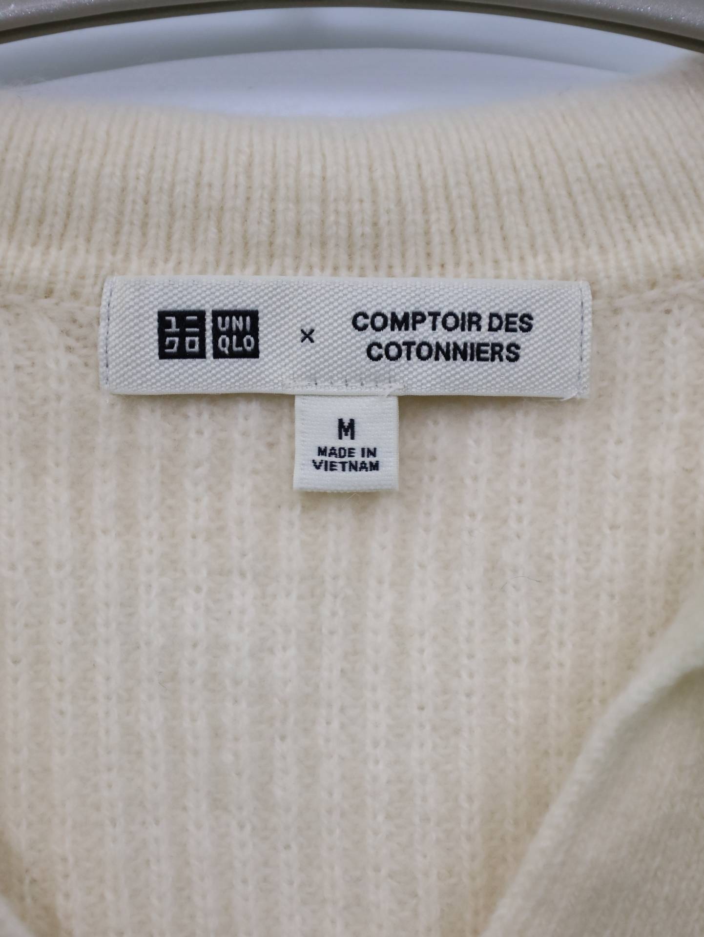 UNIQLO/ユニクロ/ニット/セーター/トップス/アイボリー/M