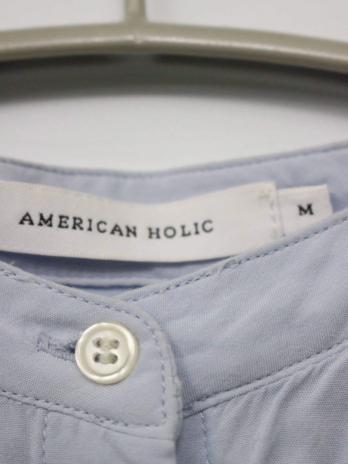 AMERICAN HOLIC/アメリカンホリック/シャツ/ブラウス/トップス/スカイブルー/M
