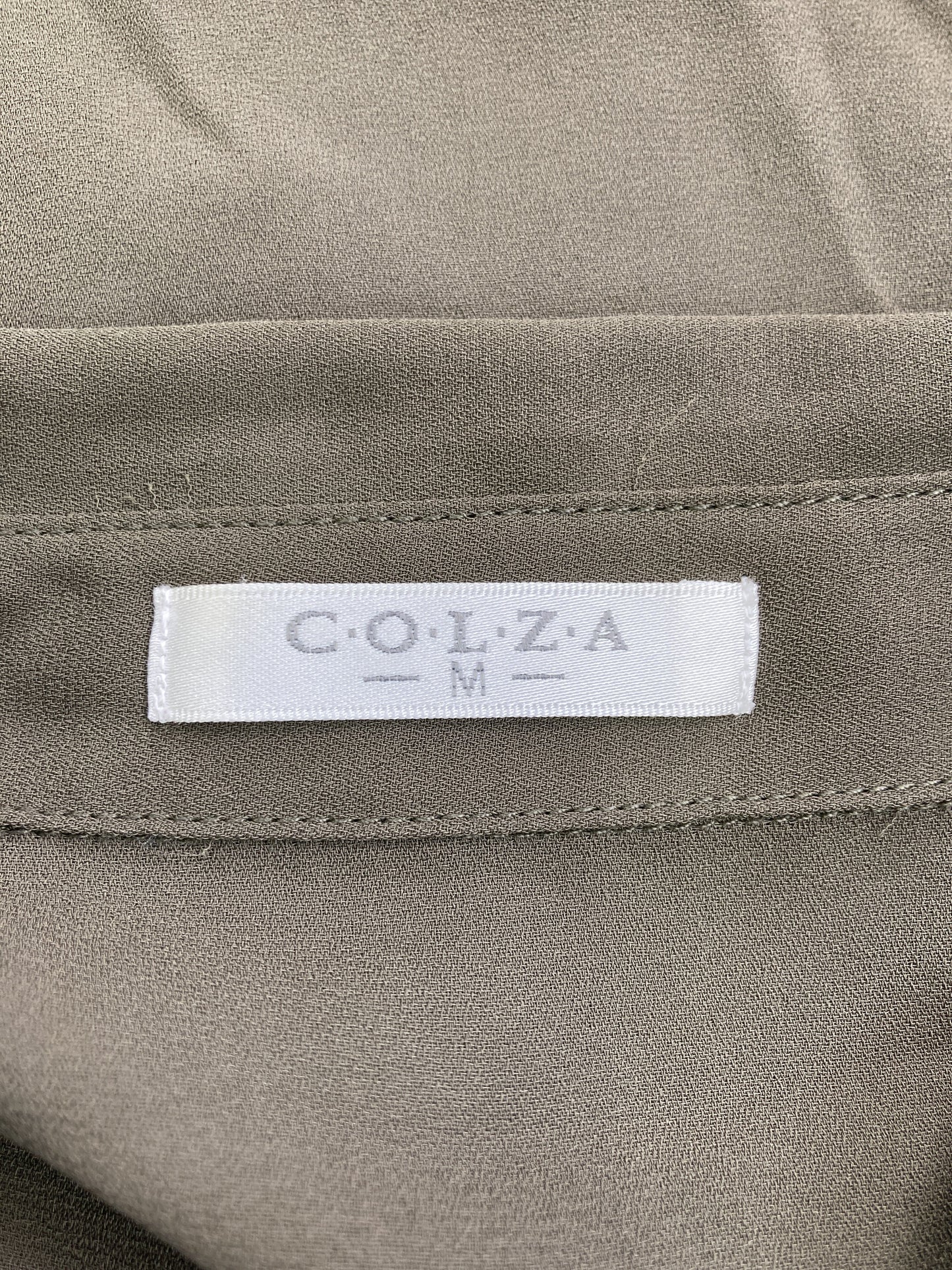 COLZA/コルザ/シャツワンピース/ワンピース/ドレス/カーキ/M