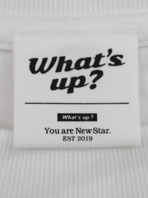 WHAT'S UP/ワッツアップ/Tシャツ/カットソー/トップス/ホワイト/M