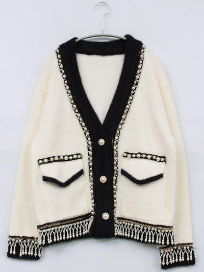 カーディガン/ボレロ/トップス/ホワイト