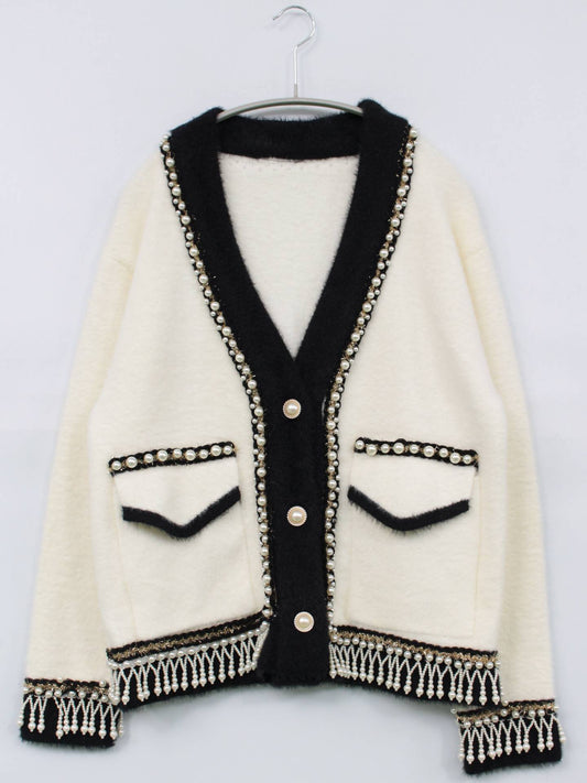 カーディガン/ボレロ/トップス/ホワイト